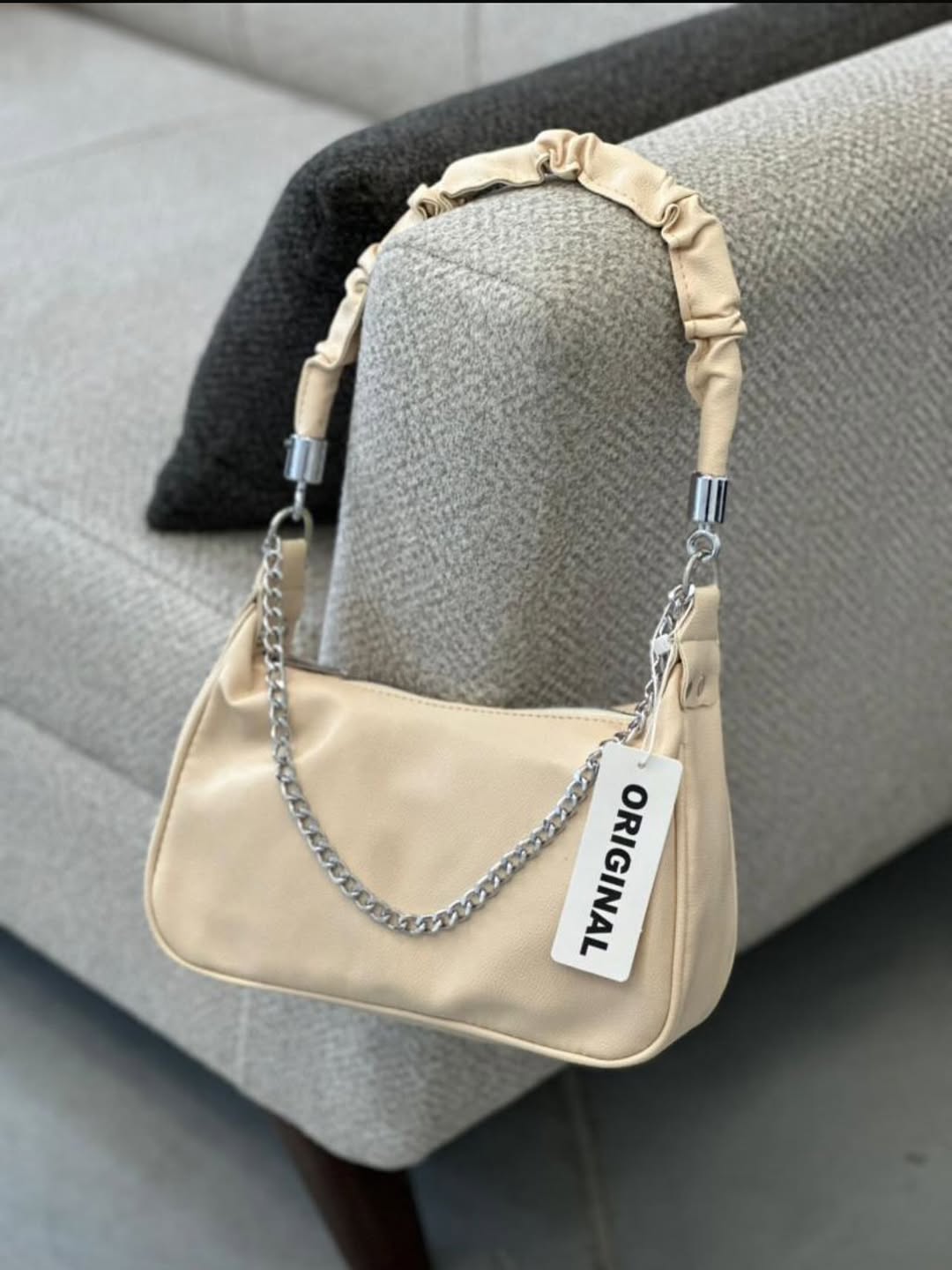 کیف زنانه دسته چروک مدل لش سایز ۲۲.۱۲